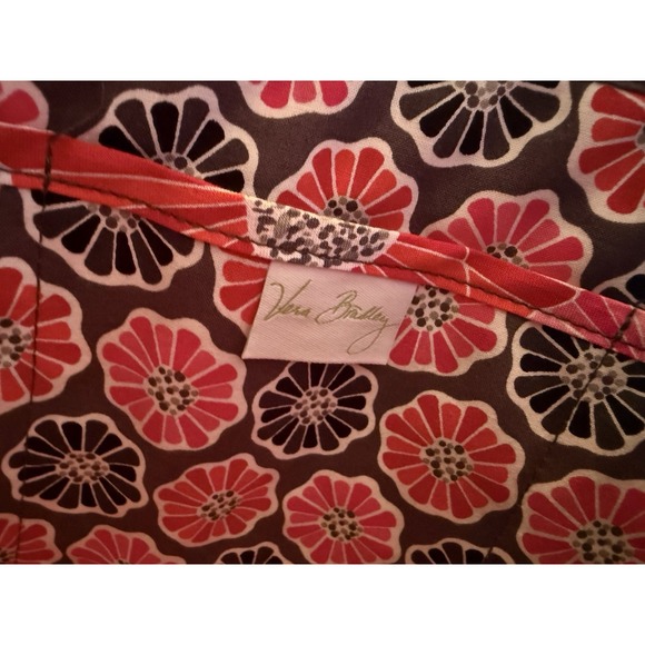 NWT Vera Bradley Cherry Blossoms Multi Quilted Commuter Tote Gray Pink Red - Picture 7 of 13